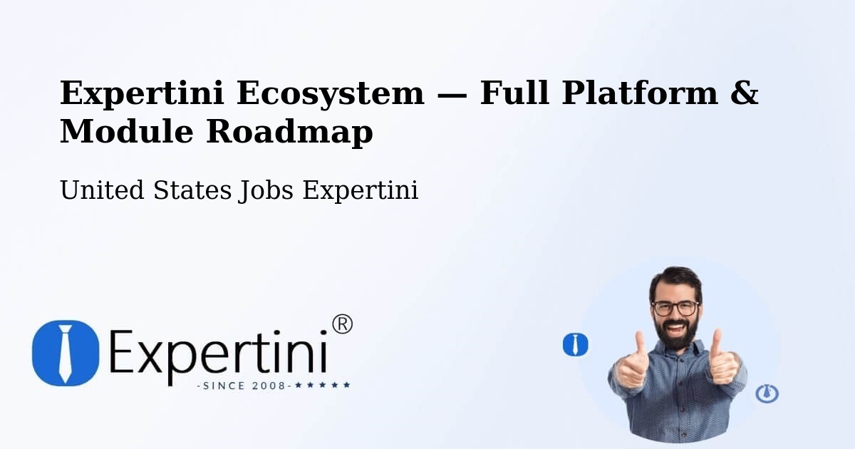 Expertini Ecosystem — Full Platform & Module Roadmap – Kent
